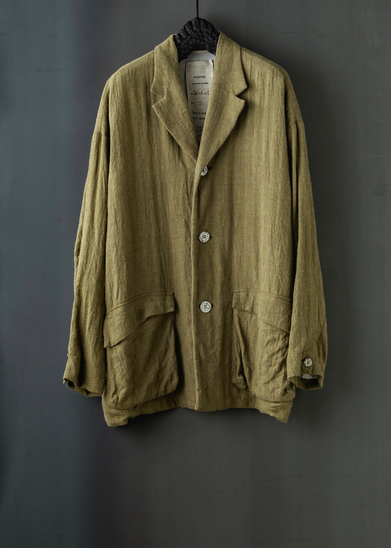 HERRINGBONE WASHED JACKET